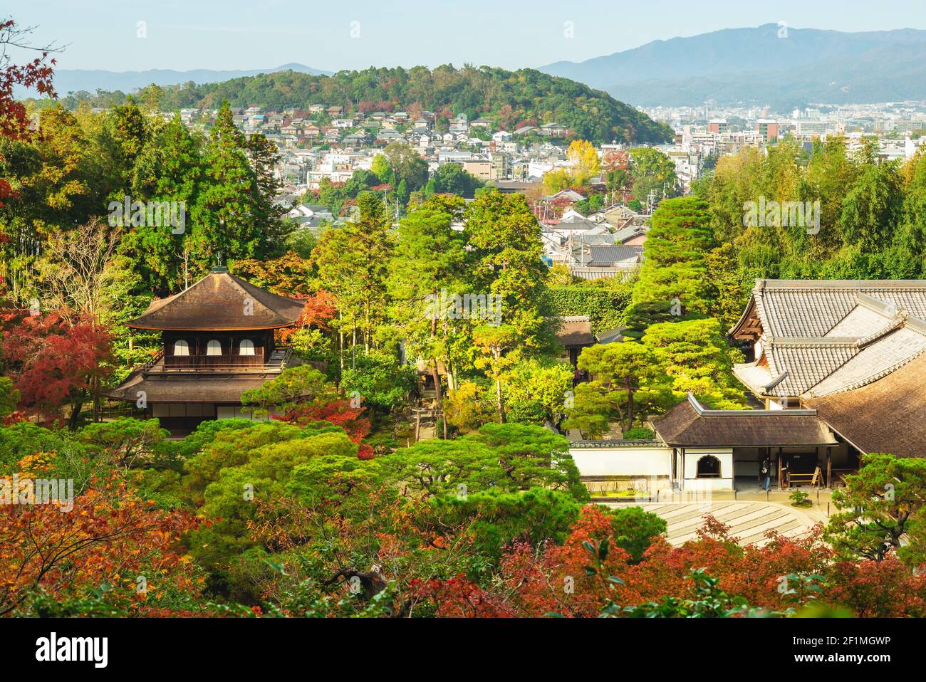 Jishijo, Temple du Pavillon d'argent à Kyoto, kinki, Japon Banque D'Images