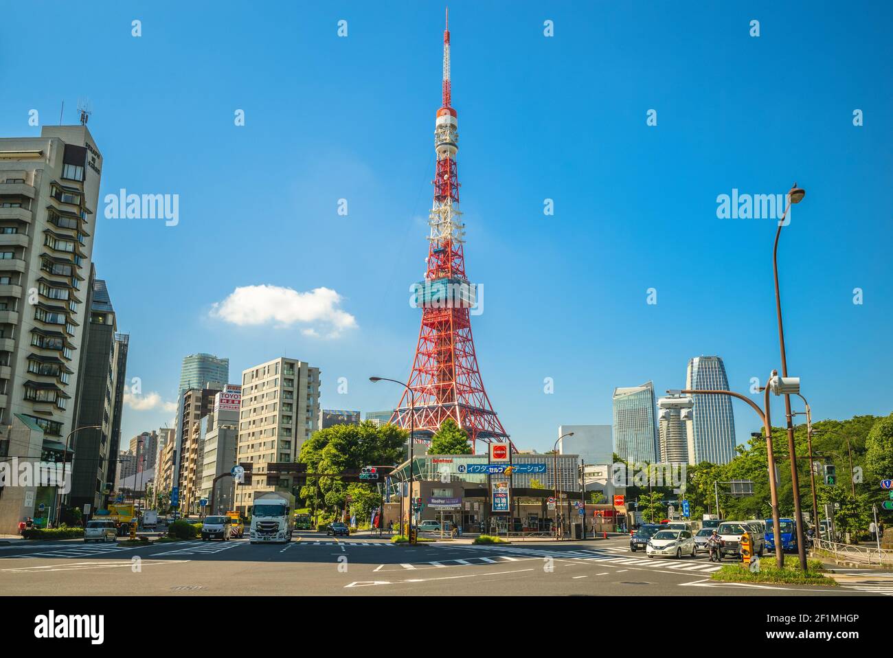 13 juin 2019 : Tour de tokyo, une tour de communication et d'observation dans le district de Shiba koen à Minato, Tokyo, Japon. Il a été construit en 1958 est le deuxième Banque D'Images