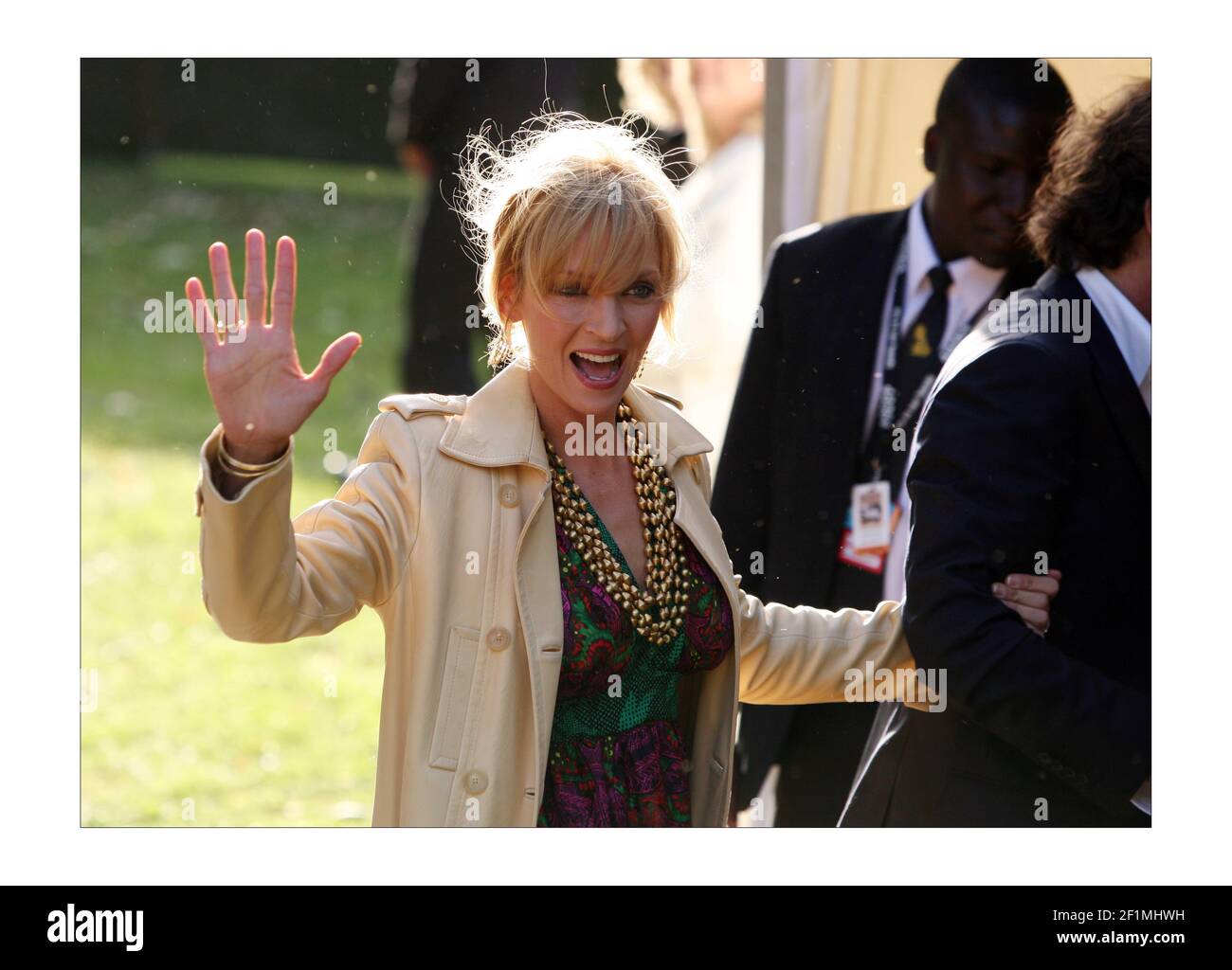 Dîner du 90e anniversaire de Nelson Mandela à Hyde Park... UMA Thurmanphotographie par David Sandison l'indépendant Banque D'Images