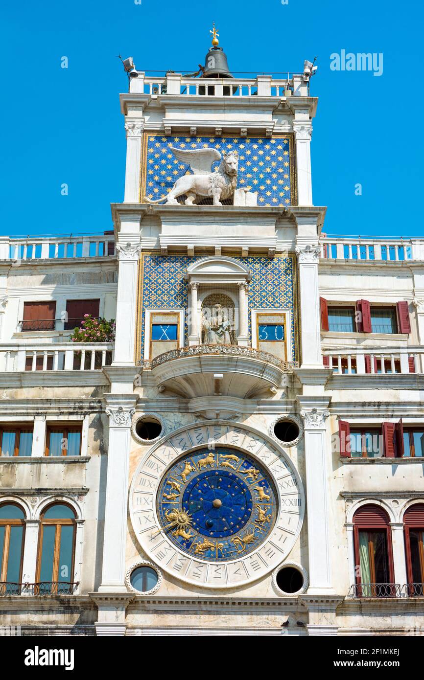 Le clocher de Saint-Marc sur la place Saint-Marc à Venise, en Italie Banque D'Images