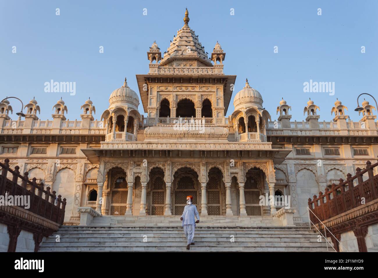 Le beau temple Jaswant Thada, Jodhpur, Rajasthan. Banque D'Images