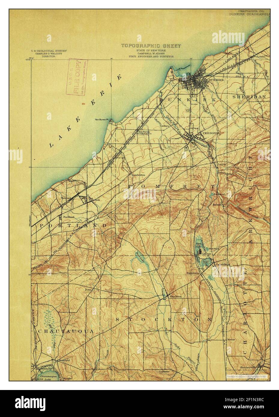 Dunkerque, New York, carte 1900, 1:62500, Etats-Unis d'Amérique par  Timeless Maps, données U.S. Geological Survey Photo Stock - Alamy