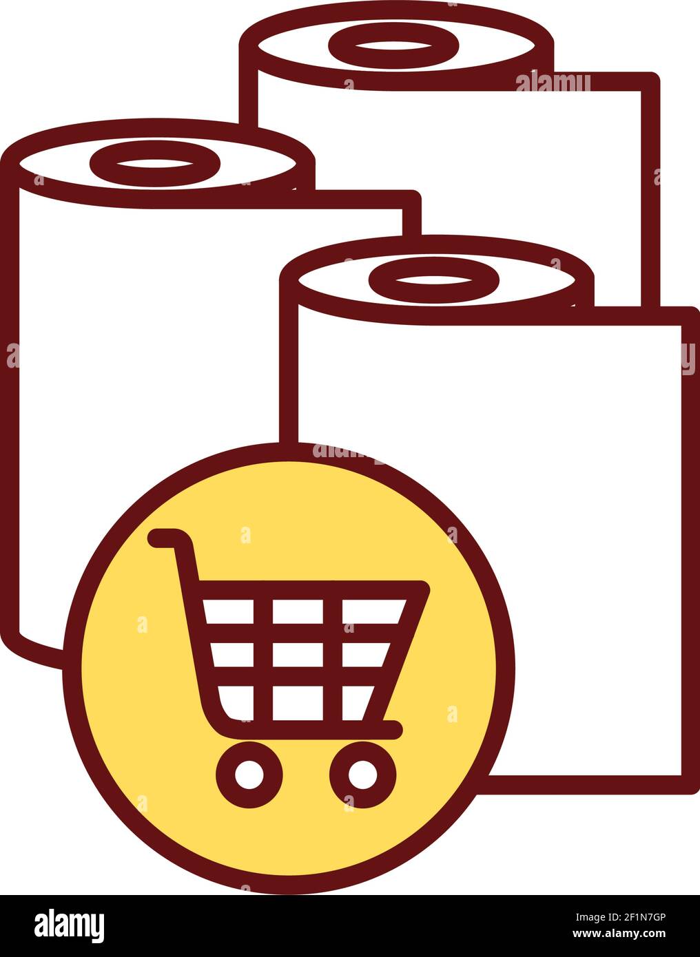 Icône d'achat de couleurs RVB Illustration de Vecteur