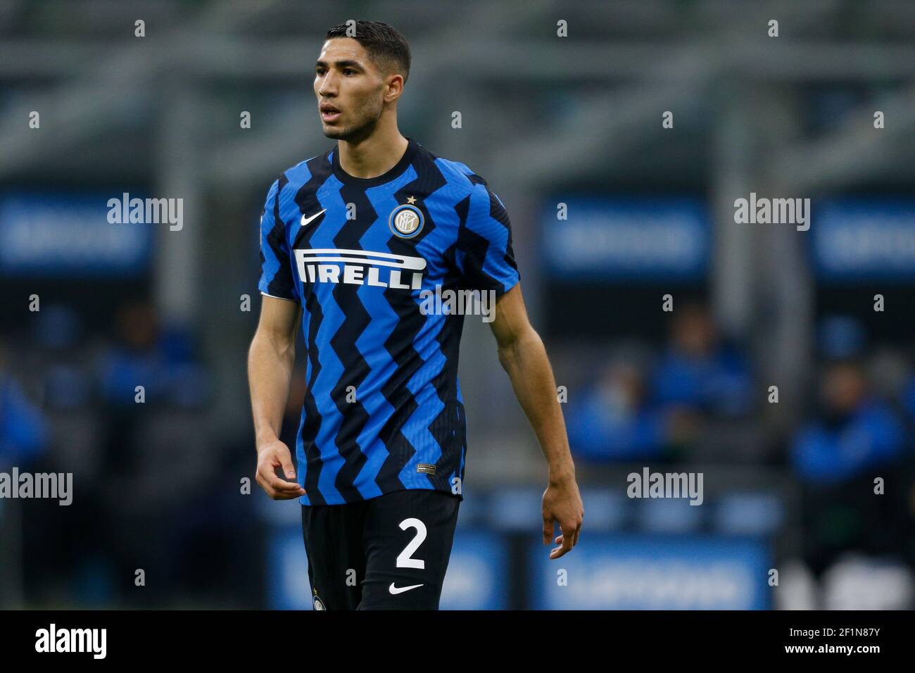 Milan, Italie. 08 mars 2021. Achraf Hakimi (FC Internazionale) durante FC Internazionale vs Atalanta BC, Campionato di Calcio Serie A à Milano, Italia, 08 marzo 2021 Credit: Independent photo Agency/Alay Live News Banque D'Images