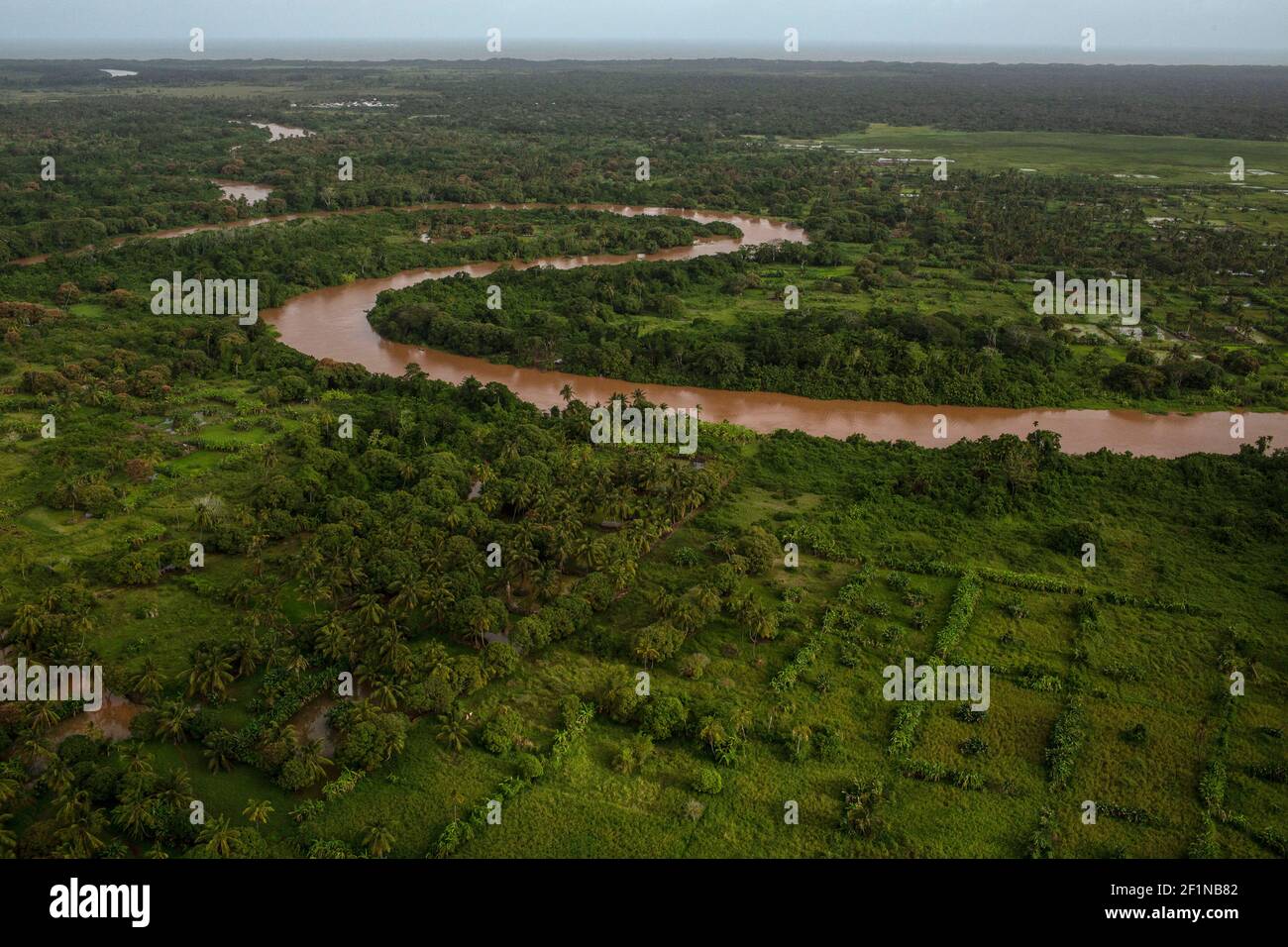 Tana River Delta au Kenya Banque D'Images