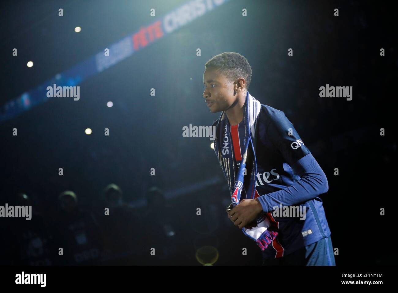 Christopher Nkunku (PSG) lors du championnat de France Ligue 1, match de football entre Paris Saint Germain et FC Nantes le 14 mai 2016 au stade du Parc des Princes à Paris, France - photo Stephane Allaman / DPPI Banque D'Images