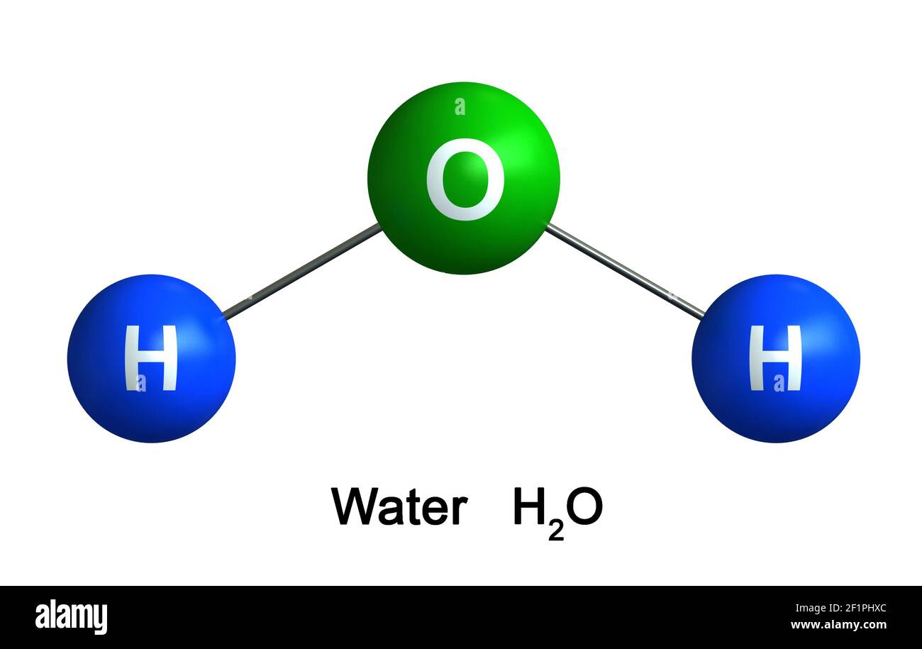 Chemical structure water molecule h2o Banque de photographies et d
