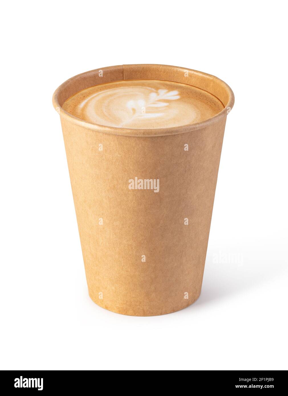 Brown paper Coffee cup Banque D'Images