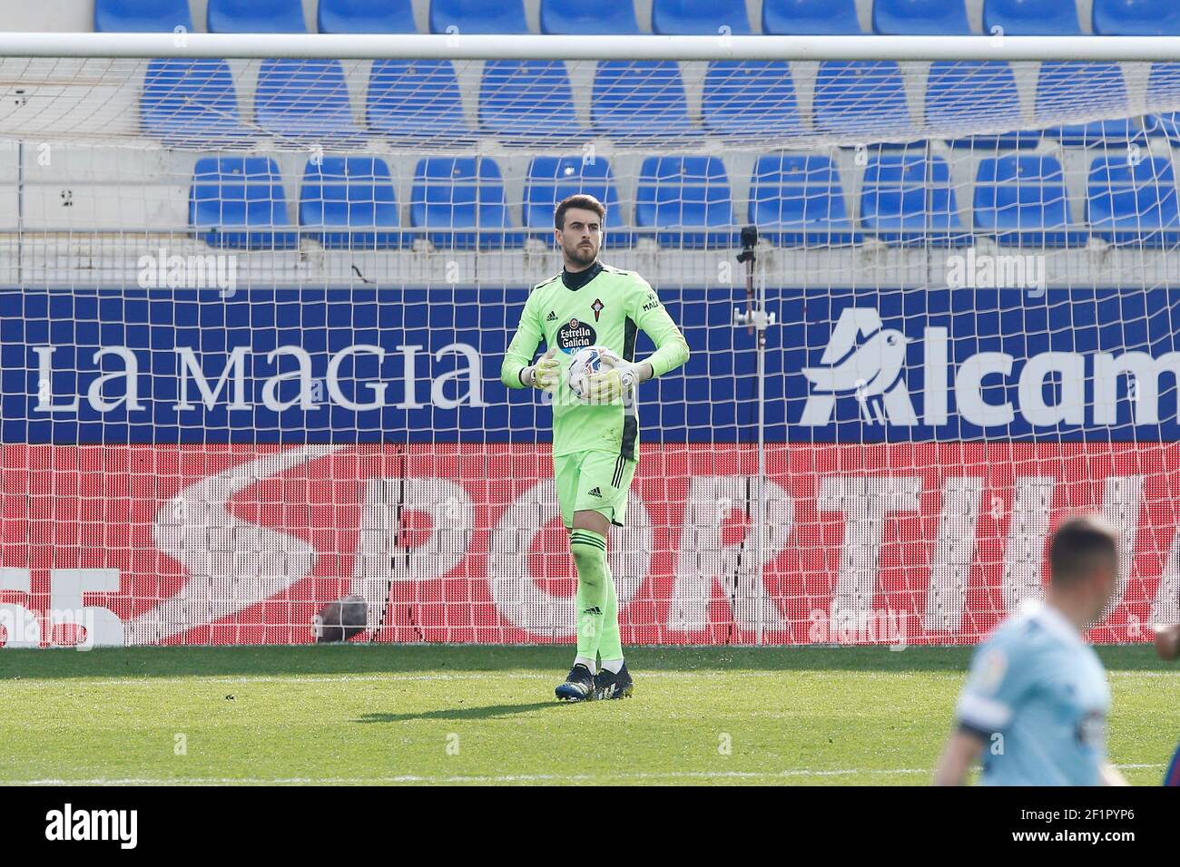 Ivan Villar (Celta), 7 MARS 2021 - football : Espagnol 'la Liga Santander' match entre SD Huesca 3-4 RC Celta de Vigo à l'Estadio El Alcoraz à Huesca, Espagne. (Photo de Mutsu Kawamori/AFLO) Banque D'Images