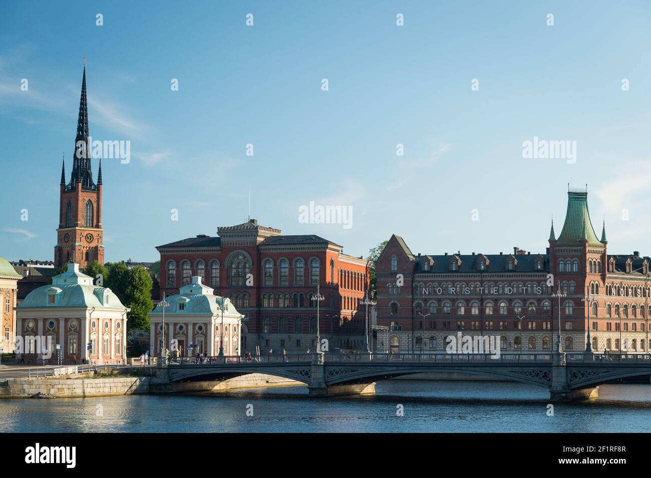 Église Riddarholmen (Riddarholmskyrkan), Riddarholmen, Stockholm, Suède. Banque D'Images