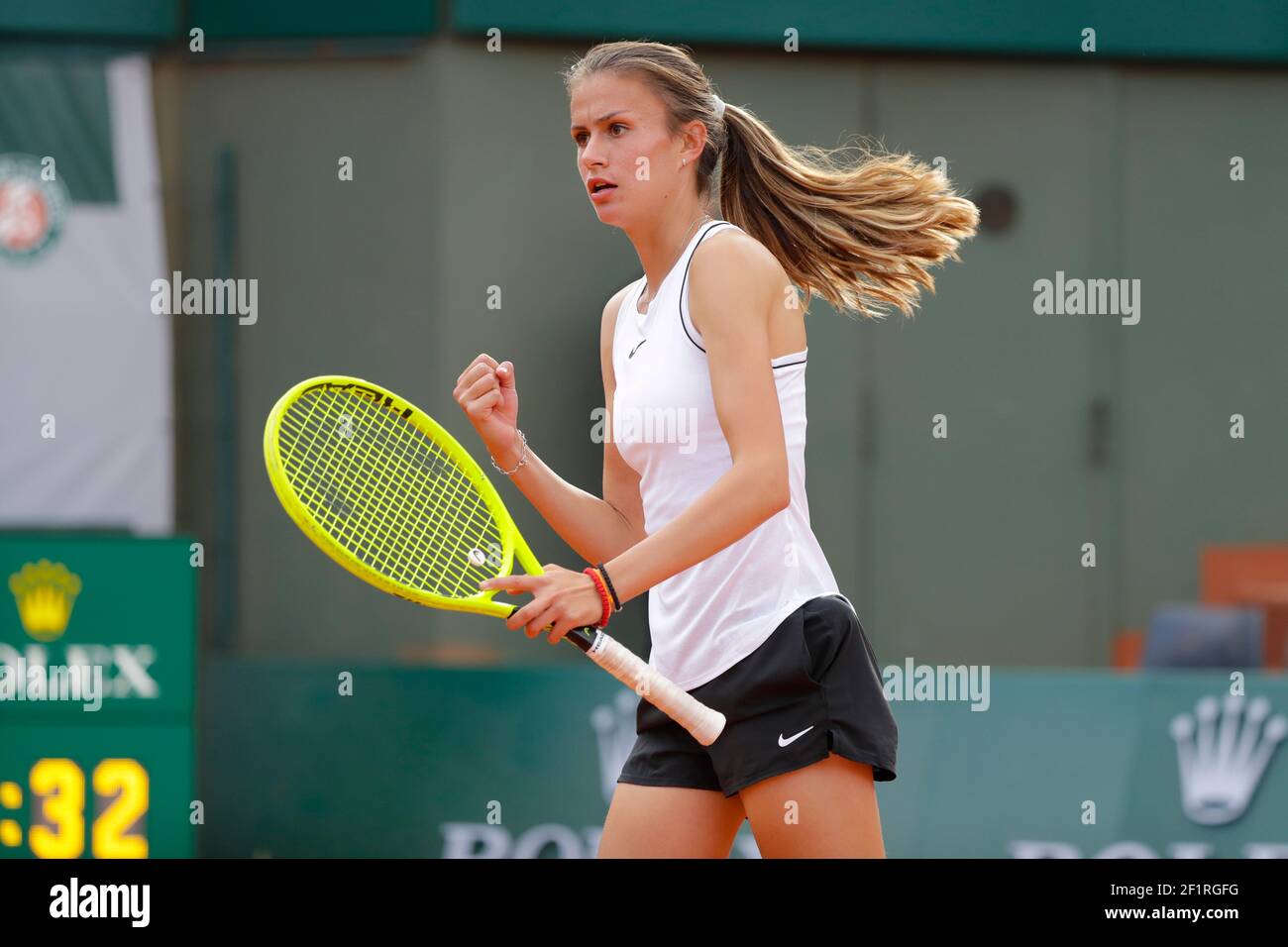 Selena JNICIJEVIC (FRA) pendant le Roland-Garros 2019, Grand Chelem tennis  Tournament, tirage féminin le 28 mai 2019 au stade Roland-Garros à Paris,  France - photo Stephane Allaman / DPPI Photo Stock - Alamy