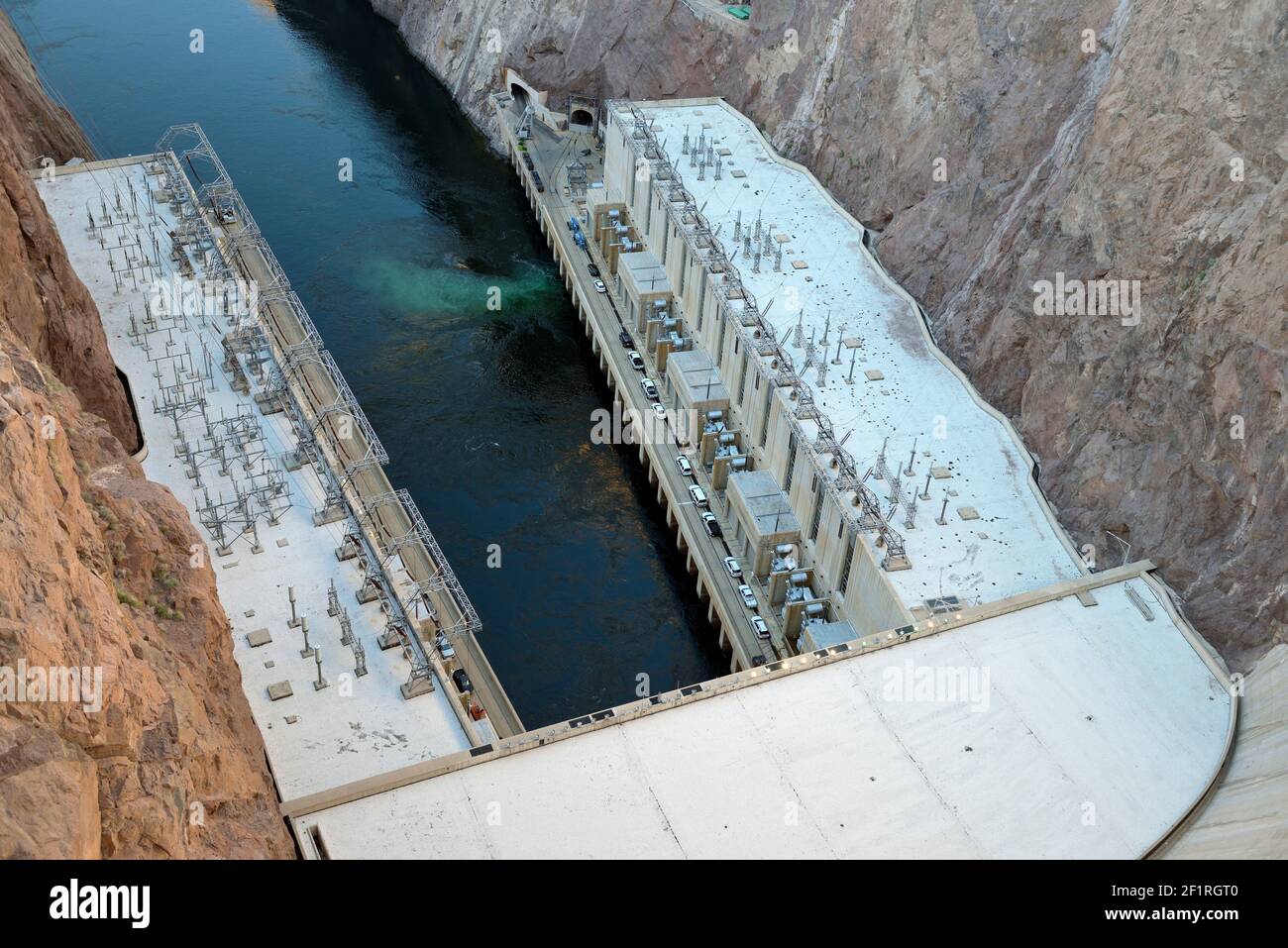 Centrale électrique du barrage Hoover sur le fleuve Colorado, Arizona, Nevada, États-Unis Banque D'Images