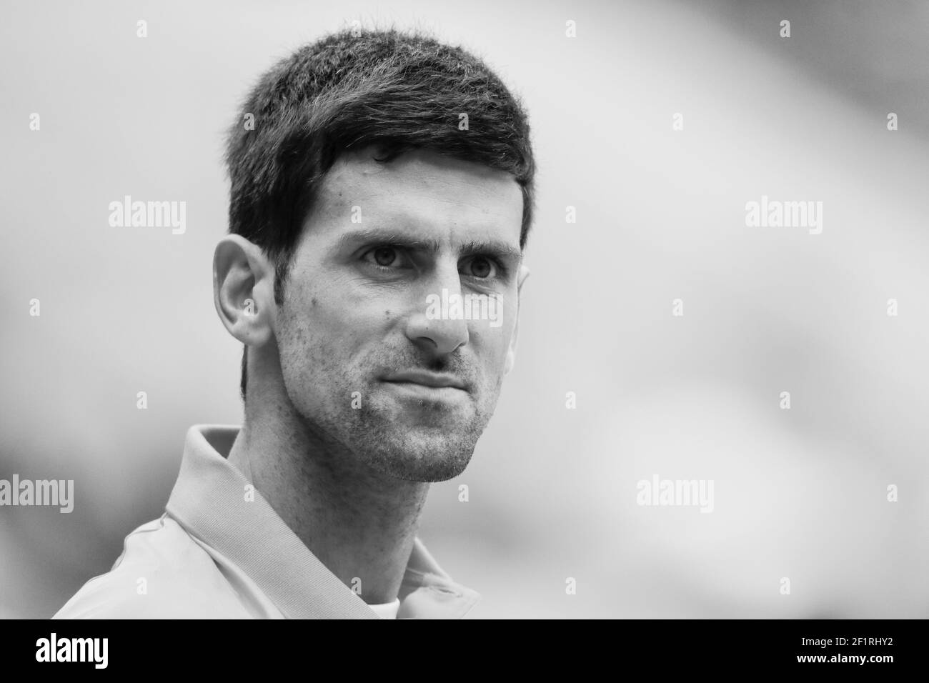 Novak DJOKOVIC (SRB) lors du tournoi de tennis Roland-Garros 2019, Grand Chelem, tirage masculin le 7 juin 2019 au stade Roland-Garros à Paris, France - photo Stephane Allaman / DPPI Banque D'Images