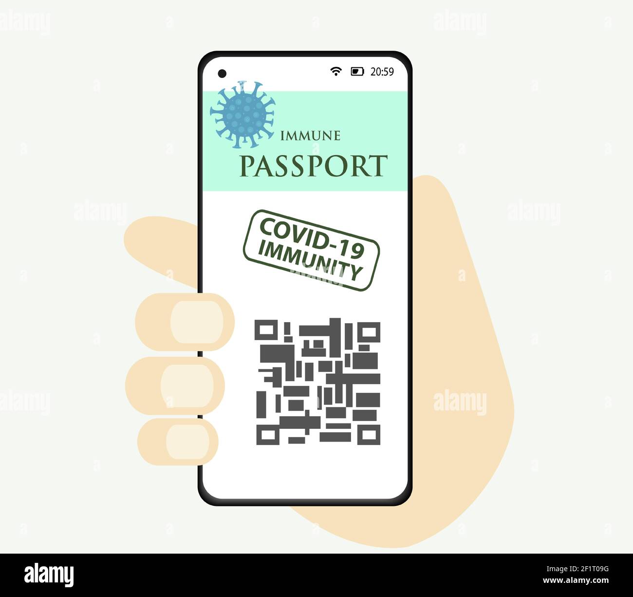 Passeport immunitaire Covid 19 avec résultat de test, visa de voyage. Certificat de vaccination contre le coronavirus. SRAS 2019-nCoV, Covid-19 fin de pandémie vecteur Illustration de Vecteur Passeport immunitaire Covid 19 avec résultat de test, visa de voyage. Certificat de vaccination contre le coronavirus. SRAS 2019-nCoV, Covid-19 fin de pandémie vecteur Illustration de Vecteur