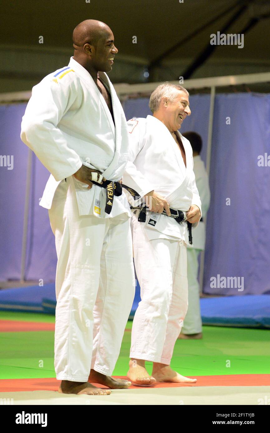 JUDO - TEDDY RINER CABINET - INSEP - 19/04/2012 - PHOTO : PHILIPPE MILLEREAU / KMSP / DPPI Banque D'Images