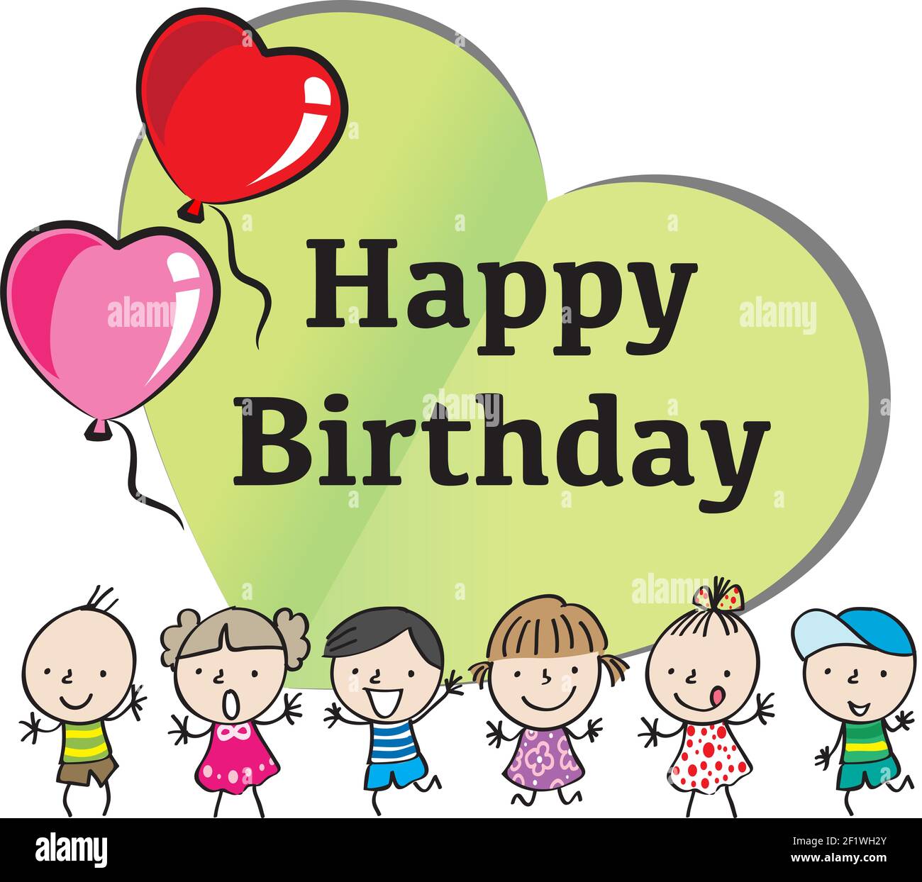 Carte D Anniversaire Animee Photo Stock Alamy