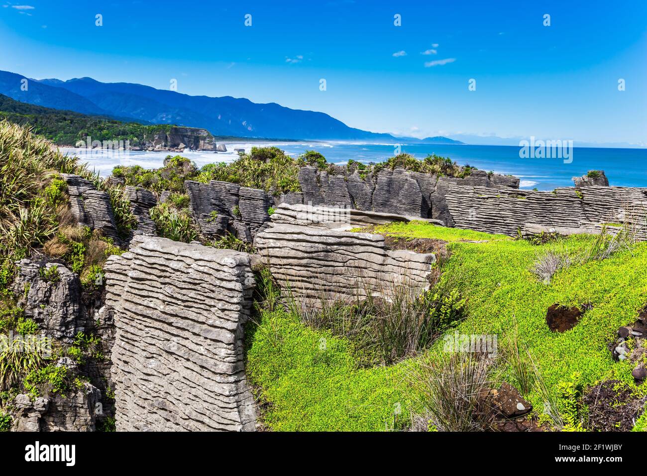 Crêpes plates en pierre Banque D'Images
