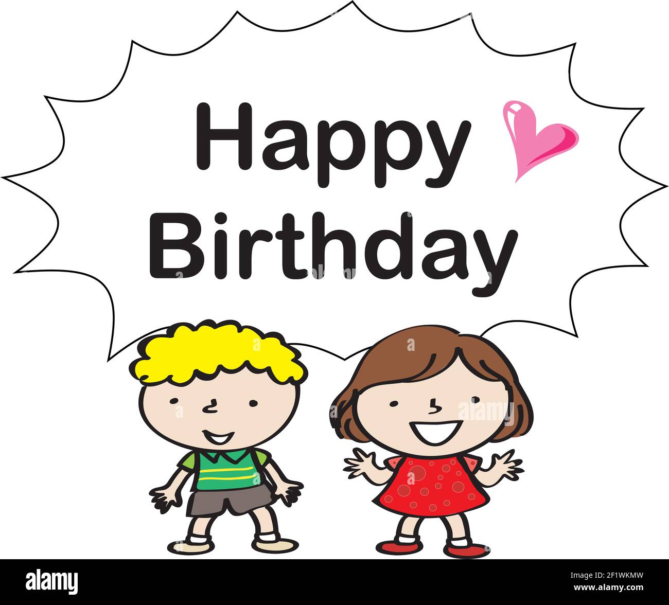 Carte D Anniversaire Animee Photo Stock Alamy