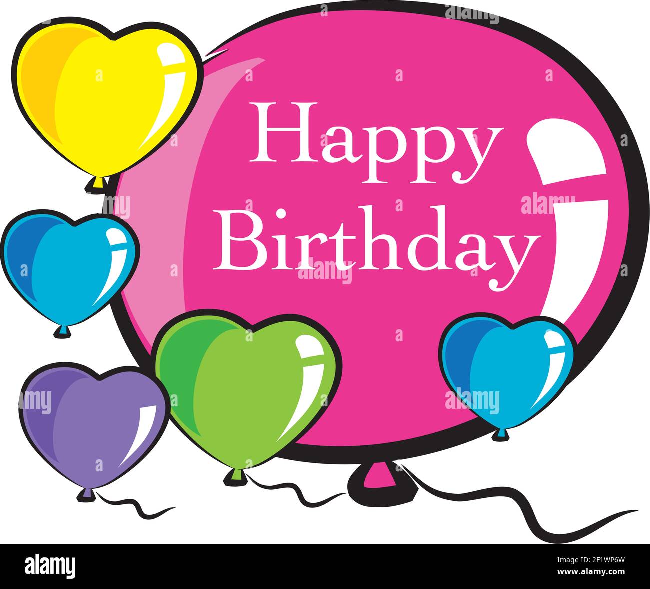 Carte D Anniversaire Animee Photo Stock Alamy