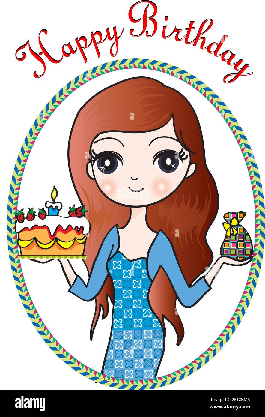 Carte D Anniversaire Animee Photo Stock Alamy