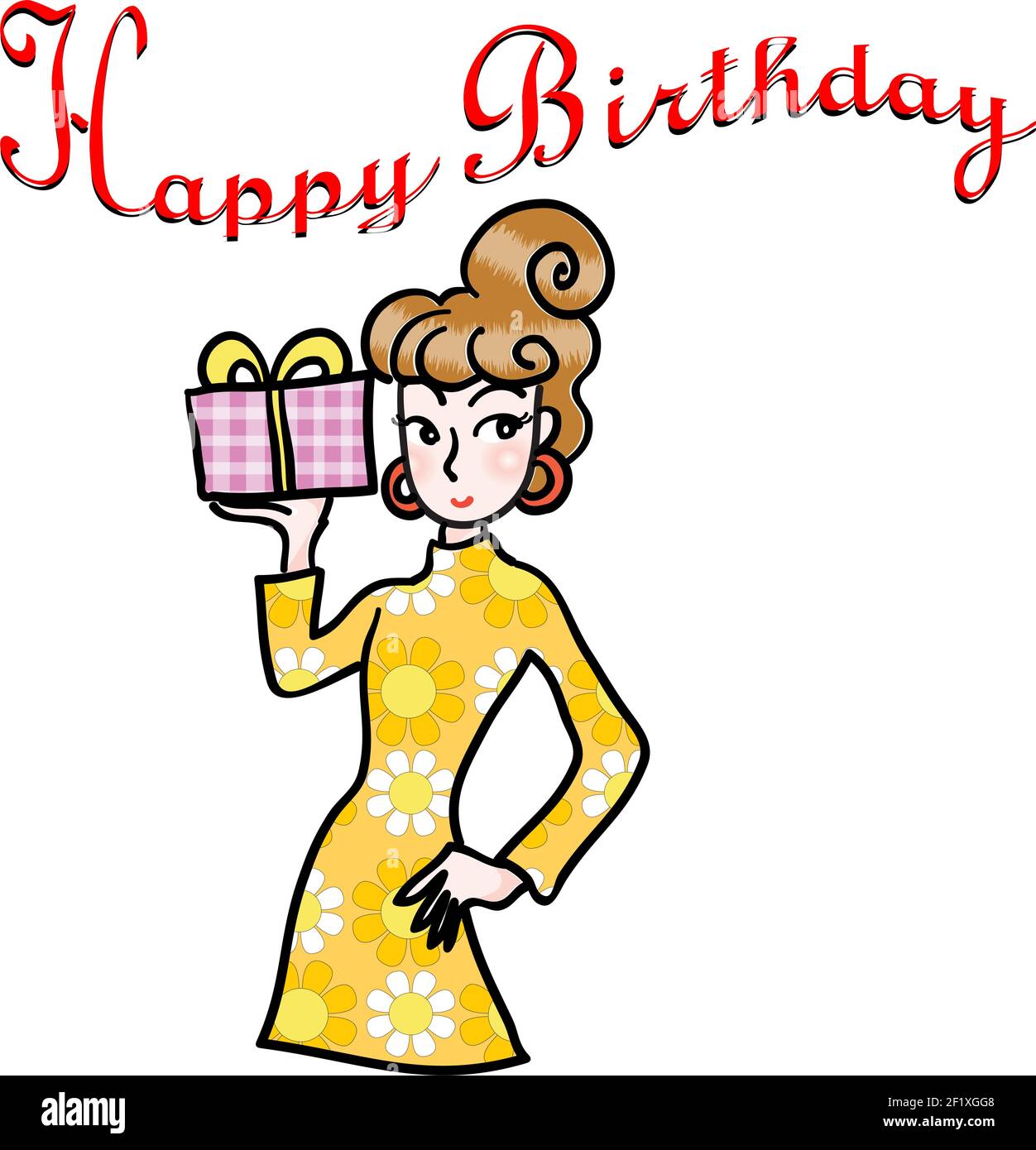 Carte D Anniversaire Animee Photo Stock Alamy