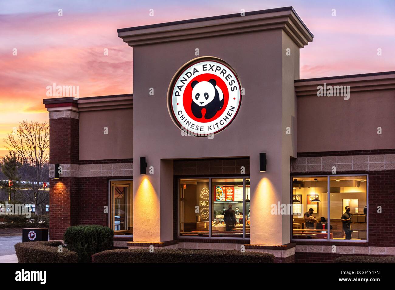 Restaurant chinois rapide Panda Express à Lilburn (Metro Atlanta), Géorgie. (ÉTATS-UNIS) Banque D'Images