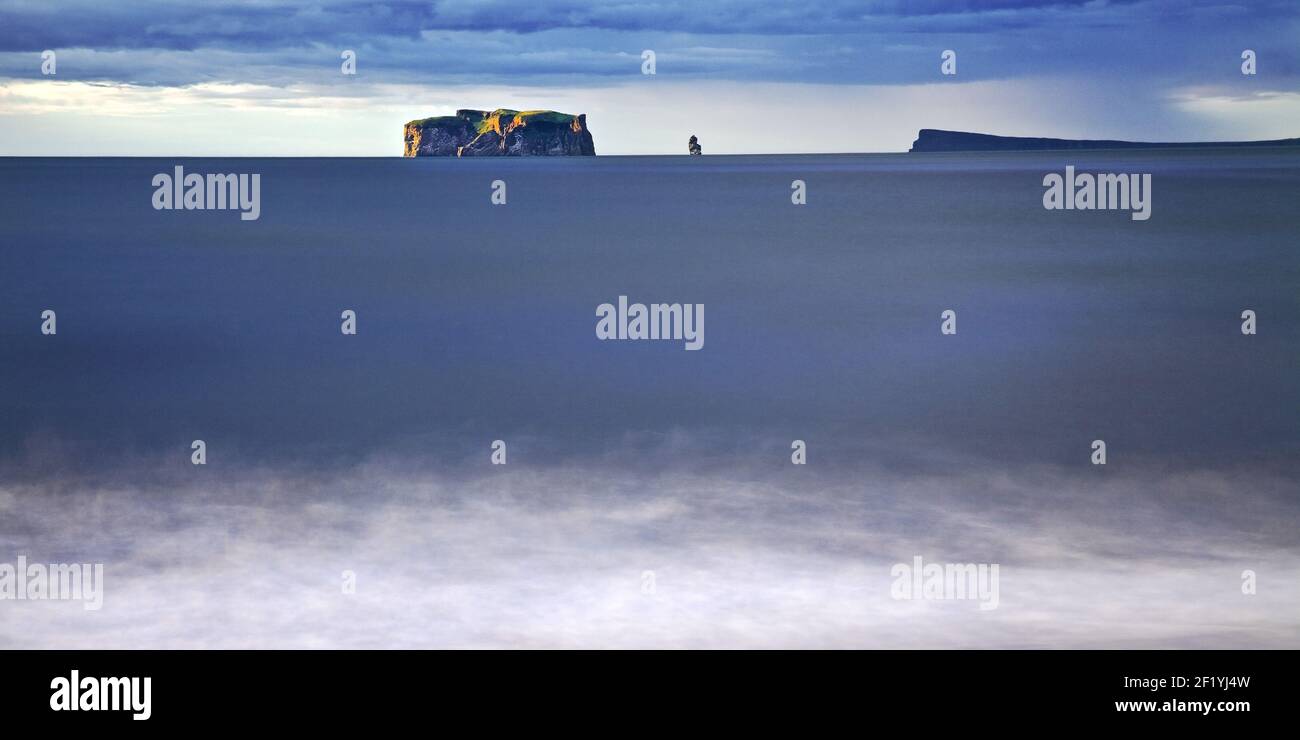 Ile de Drangey à Skagafjoerdur, Islande, Europe Banque D'Images