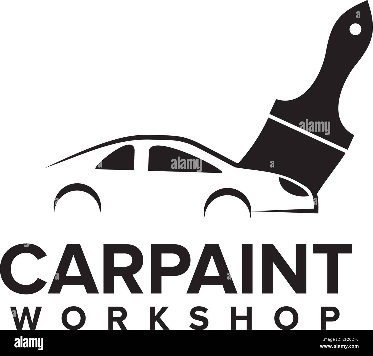 Modèle vectoriel de conception de logo de peinture de voiture Illustration de Vecteur