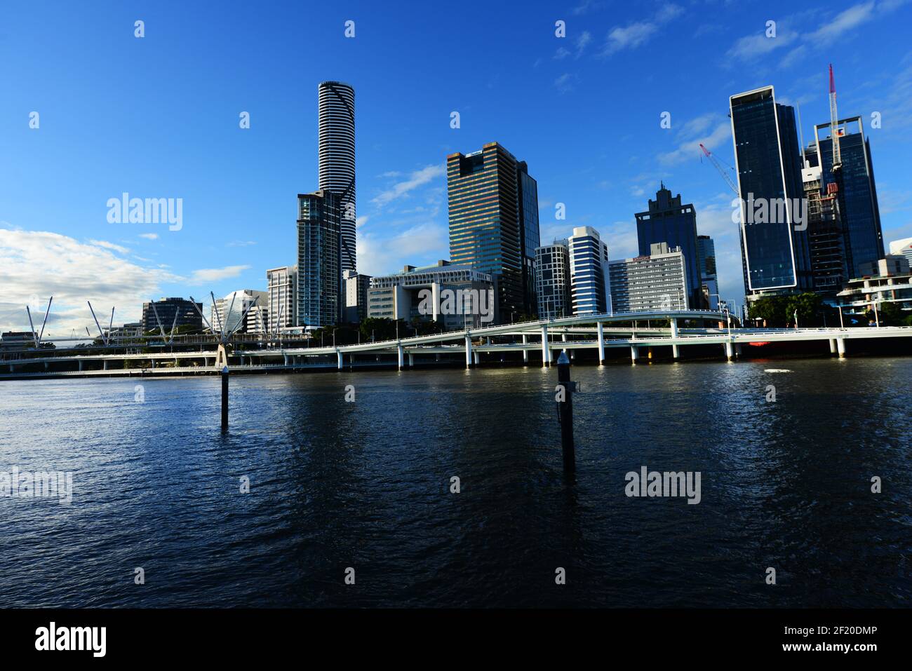 Vue sur la ville de Brisbane. Banque D'Images
