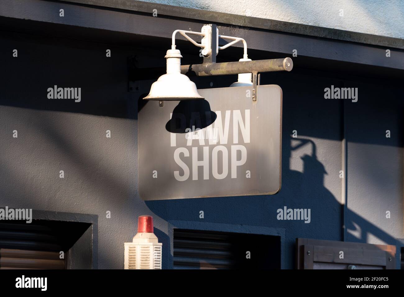 Un magasin de pawnshop en Amérique Banque D'Images