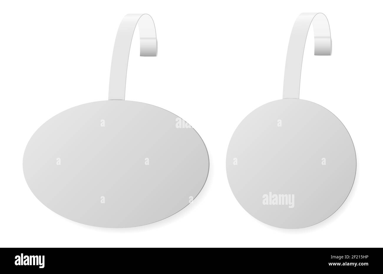 Dangler, maquette wobbler shaelf, publicité pop ronde vierge, affichage de point de logo, affiche d'exposant. Porte-étiquette de vente, modèle en plastique, promotion pour supermarché Illustration de Vecteur