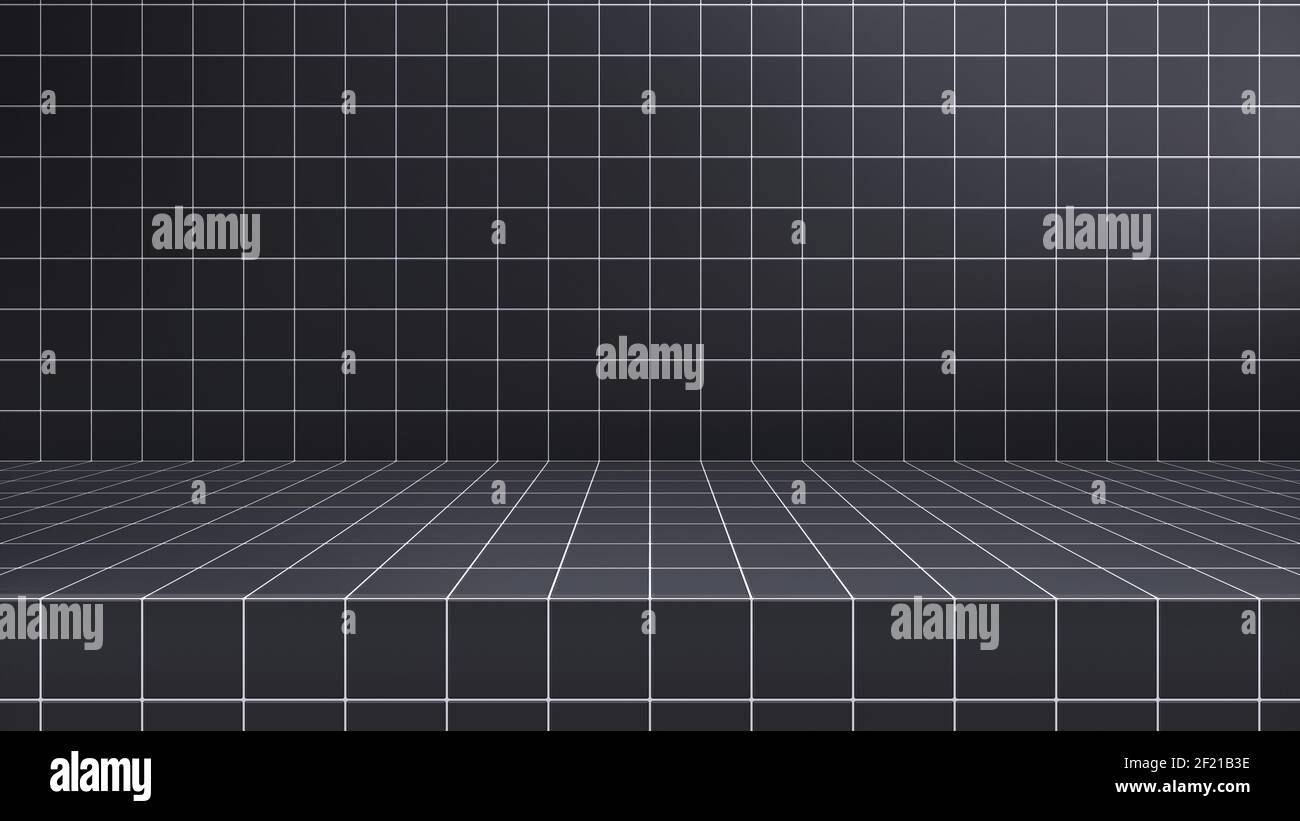 Arrière-plan de la salle de table du studio moderne vide, affichage du produit avec espace de copie pour l'affichage de votre contenu Banque D'Images
