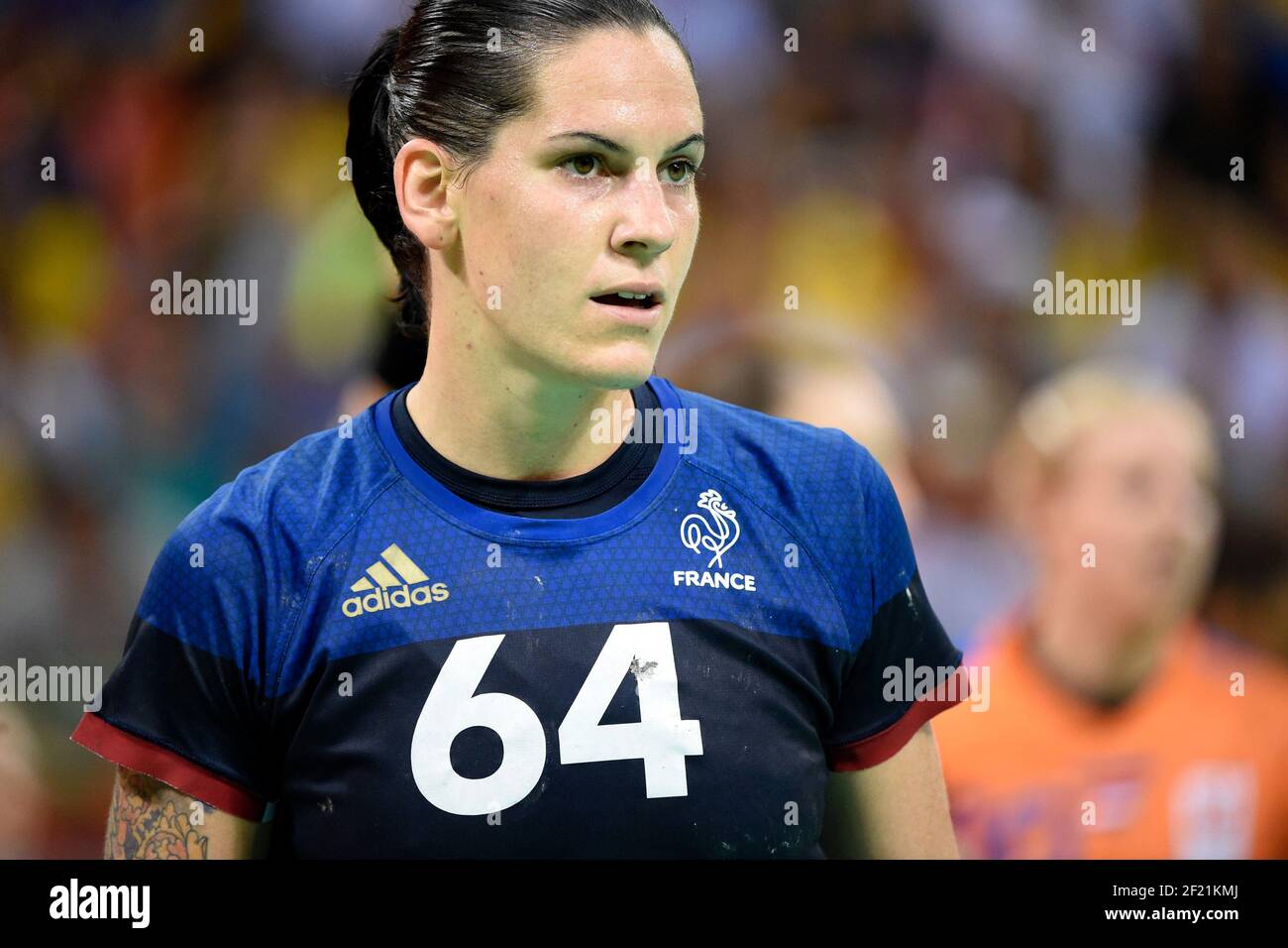 Alexandra Lacrabere de France en action pendant les Jeux Olympiques RIO 2016,  Handball féminine sémifinale pays-