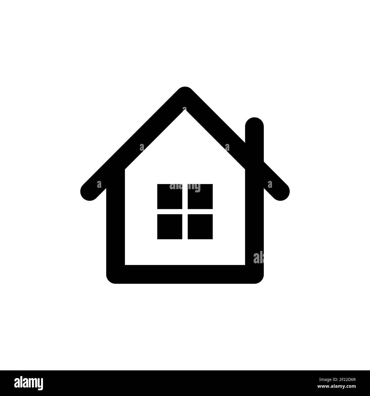 Icône Accueil logo illustration du design Vector. Simple House logo icône vecteur dans modèle d'illustration de conception plate. Design plat tendance à motif Home Vector Icon pour Illustration de Vecteur