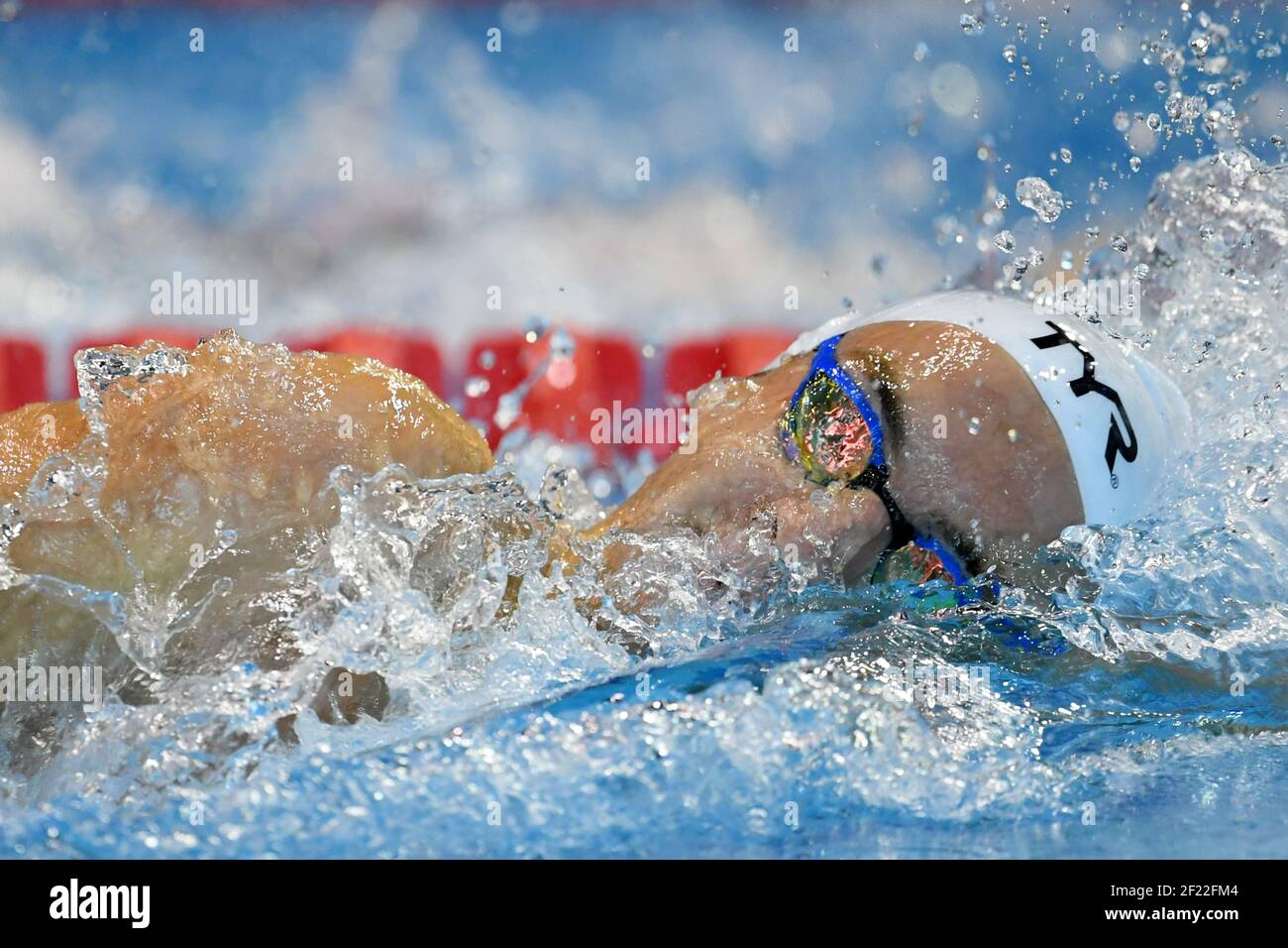 Hugo Sagnes participe en 200m freestyle hommes préliminaire pendant le Festival olympique de la Jeunesse européenne 2017 à Gyor, Hongrie, jour 2, le 24 juillet 2017 - photo Philippe Millereau / KMSP / DPPI Banque D'Images