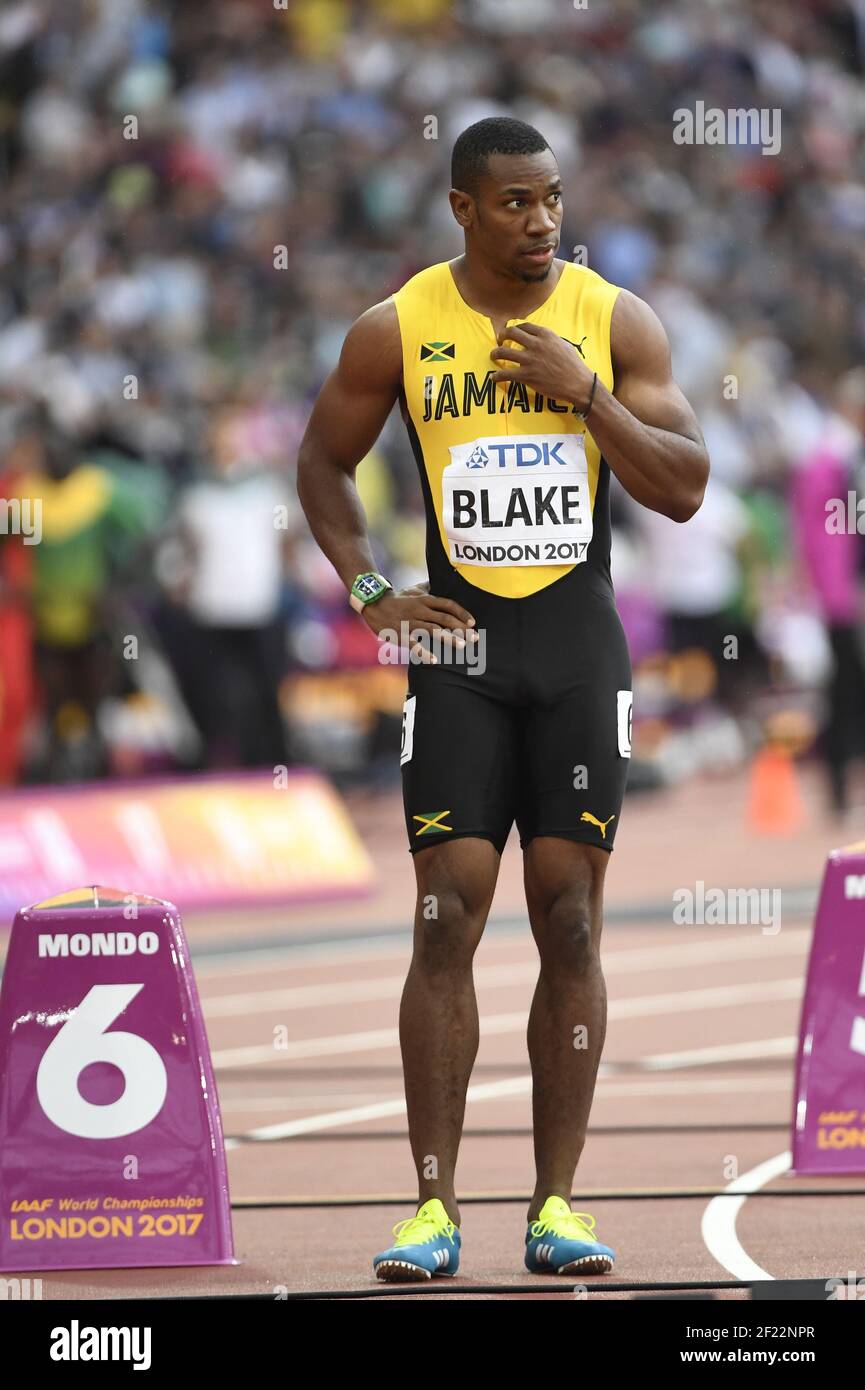 Yohan Blake (JAM) participe à la demi-finale hommes de 200 m lors des Championnats du monde d'athlétisme 2017, au stade olympique, à Londres, Royaume-Uni, jour 4, Le 7 août 2017 - photo Stéphane Kempinaire / KMSP / DPPI Banque D'Images