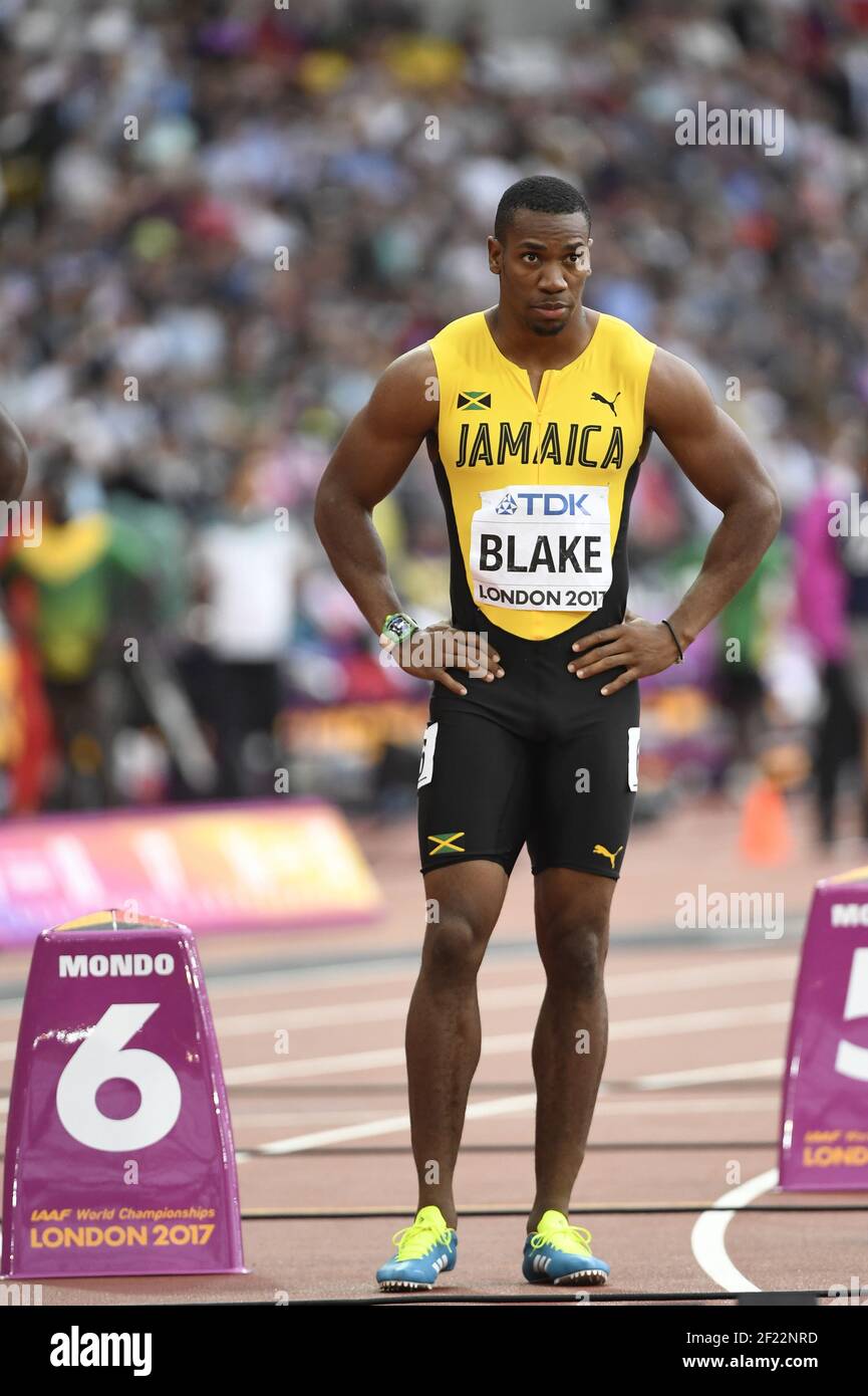 Yohan Blake (JAM) participe à la demi-finale hommes de 200 m lors des Championnats du monde d'athlétisme 2017, au stade olympique, à Londres, Royaume-Uni, jour 4, Le 7 août 2017 - photo Stéphane Kempinaire / KMSP / DPPI Banque D'Images