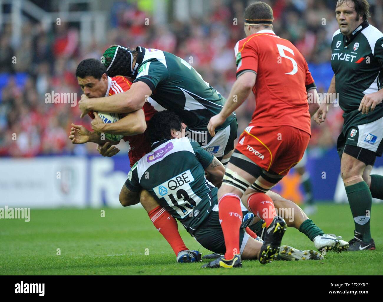 TASSE HEINEKEN. LONDON IRISH V MUNSTER. DONNCHA O'CALLAGHAN. 10/10/2010. PHOTO DAVID ASHDOWN Banque D'Images