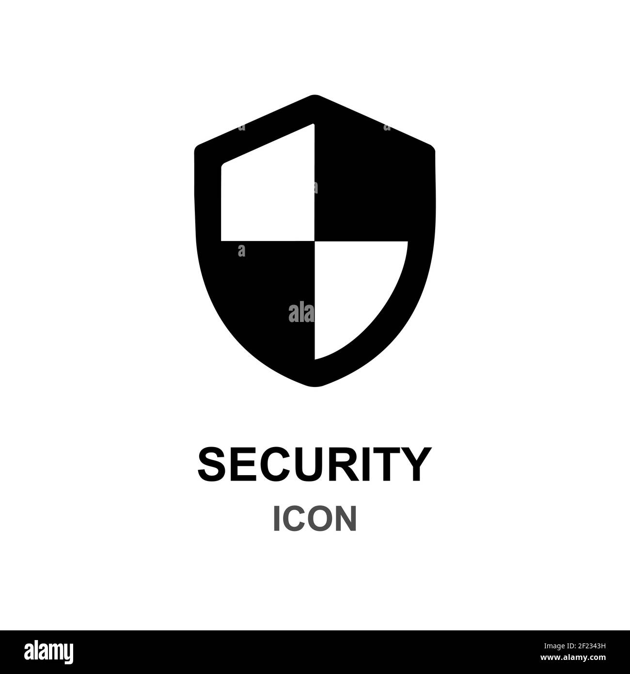 Icône de protection de sécurité en noir. Vecteur EPS 10 Illustration de Vecteur