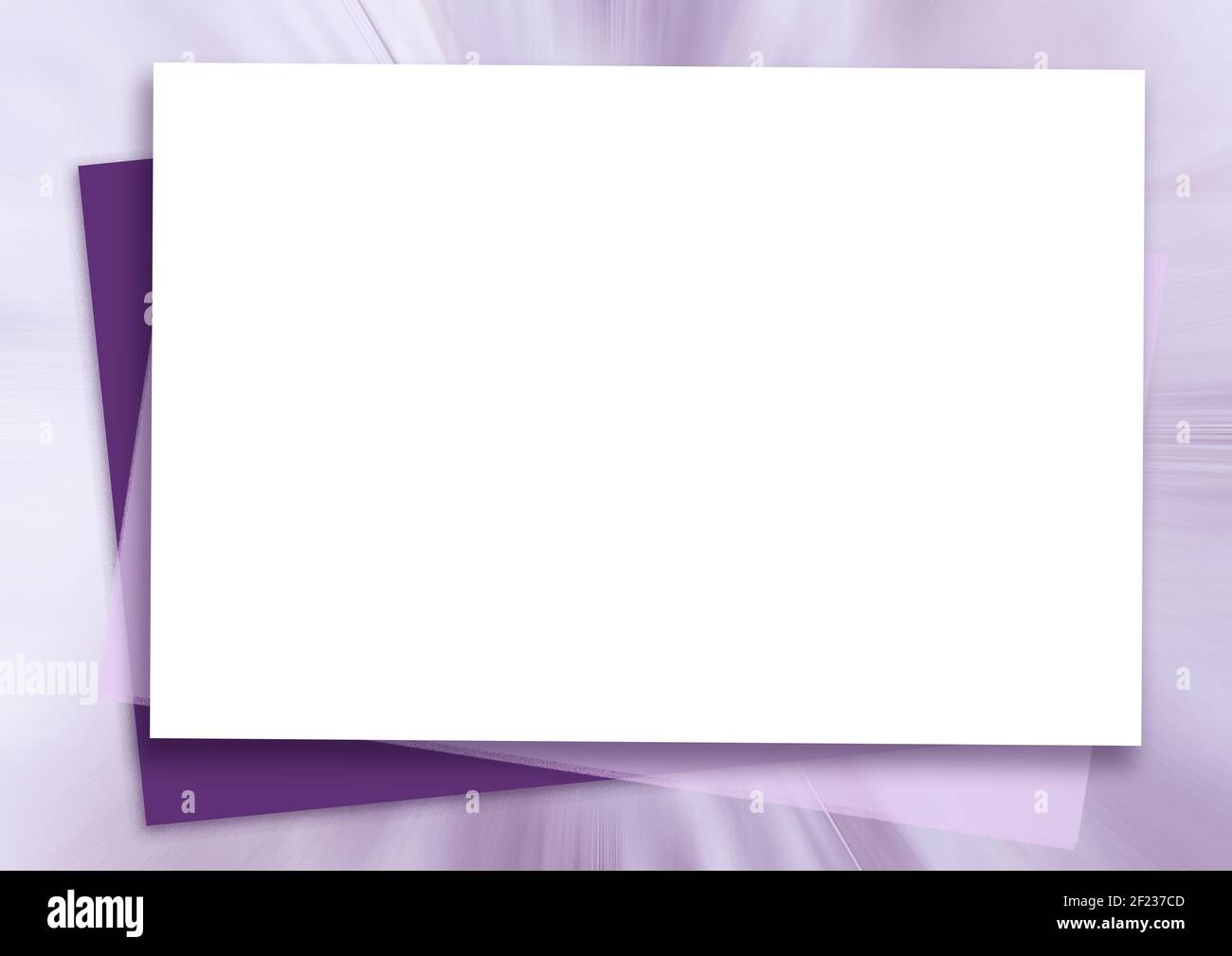 Zone De Texte Blanche Sur Un Arriere Plan Abstrait Flou Cadre Violet Degrade Violet Clair Modele Pour Invitation Carte De Vœux Carte Postale Scra Photo Stock Alamy