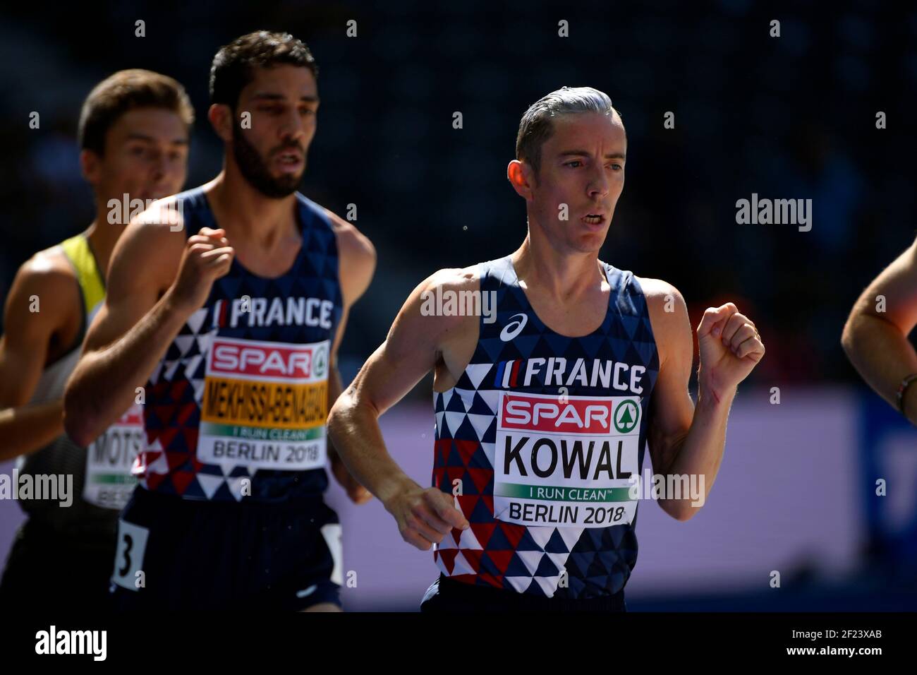 Yoann Kowal (FRA) participe à 3000m Steeplechase Men lors des Championnats d'Europe 2018, au Stade Olympique de Berlin, Allemagne, jour 1, le 7 août 2018 - photo Julien Crosnier / KMSP / DPPI Banque D'Images