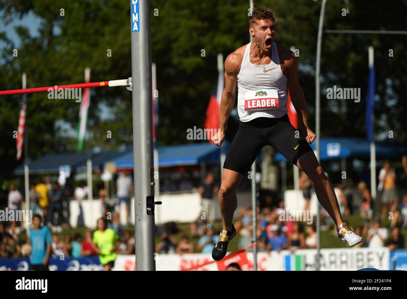 Kevin Mayer (FRA) compet§es sur le Décathlon masculin lors du défi mondial combiné Decastar de l'IAAF du 15 au 16 septembre 2018 à Talence, sud-ouest de la France - photo Stephane Kempinaire / KMSP / DPPI Banque D'Images