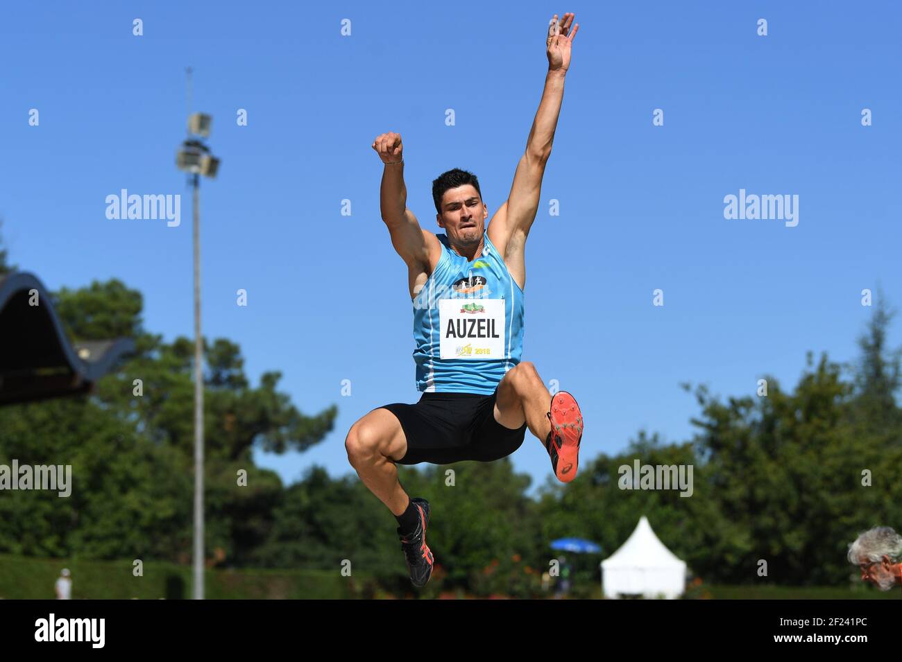 Bastien Auzeil (FRA) participe au Decathlon masculin lors du défi mondial combiné Decastar de l'IAAF du 15 au 16 septembre 2018 à Talence, dans le sud-ouest de la France - photo Stephane Kempinaire / KMSP / DPPI Banque D'Images