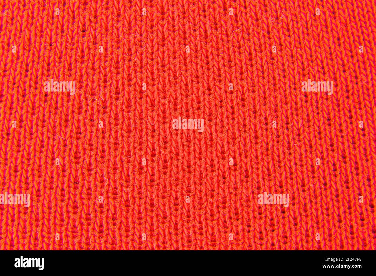Image de l'arrière-plan en tissu rouge à aspect tricoté Banque D'Images