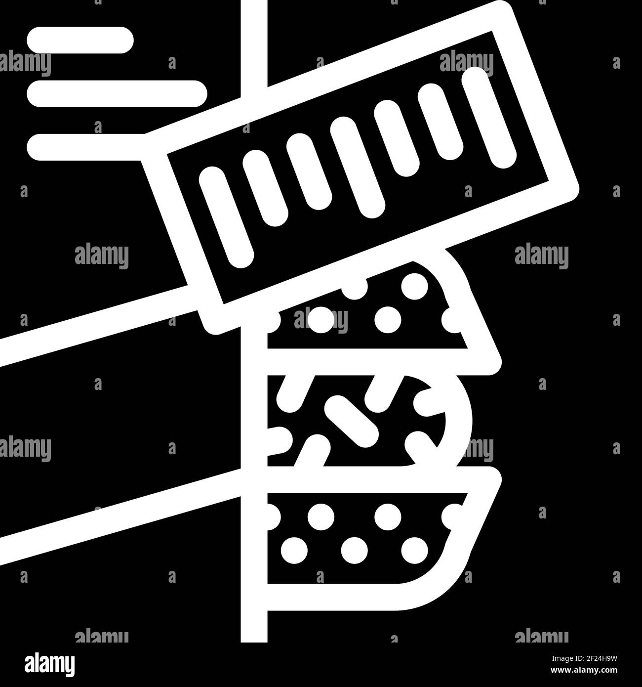 illustrations vectorielles de glyphes de repas cuits Illustration de Vecteur