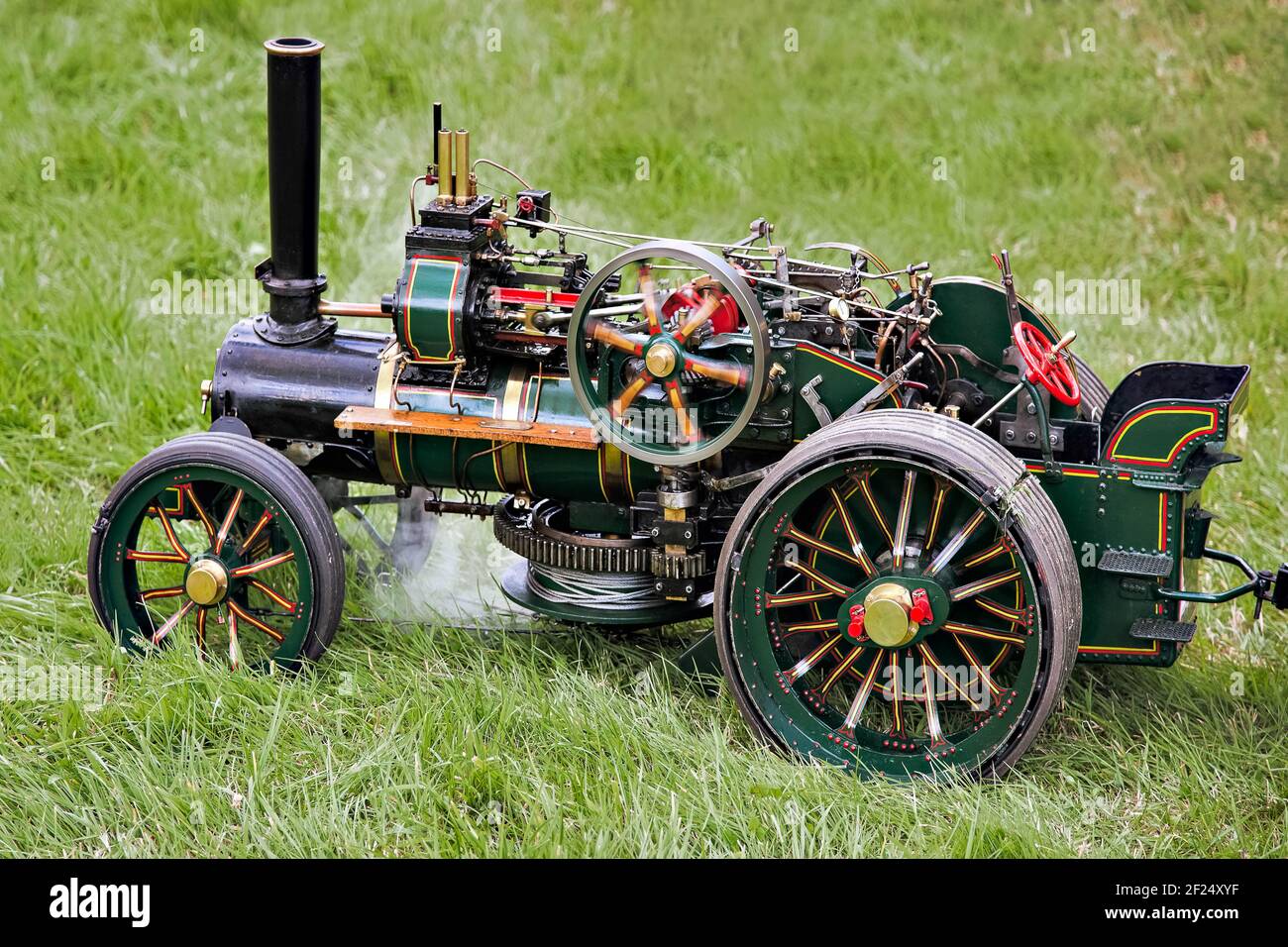 Toy traction Engine au salon Rudwick Steam Banque D'Images