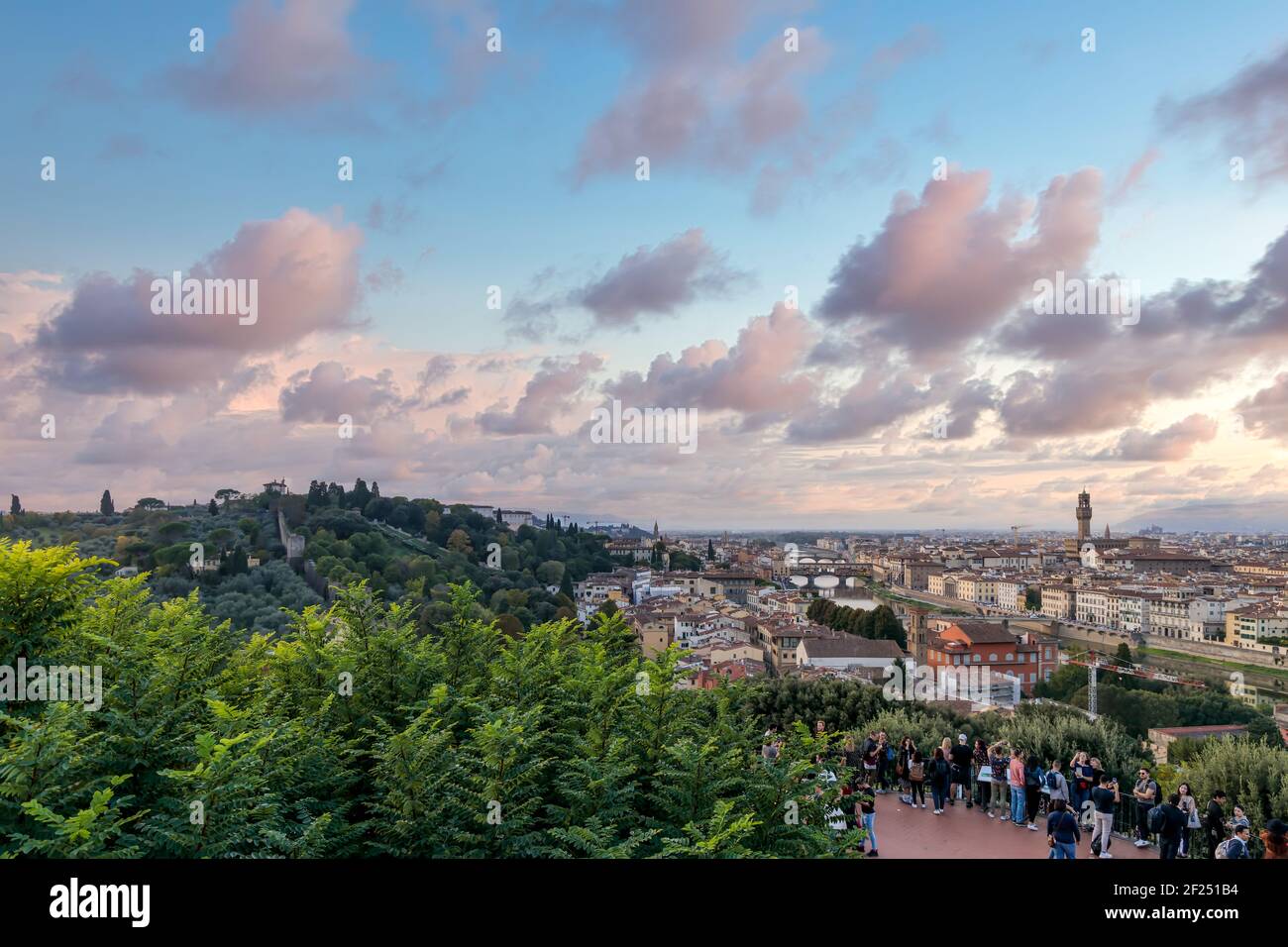 FLORENCE, Toscane/Italie - 18 OCTOBRE : toits de Florence le 18 octobre 2019. Des personnes non identifiées Banque D'Images