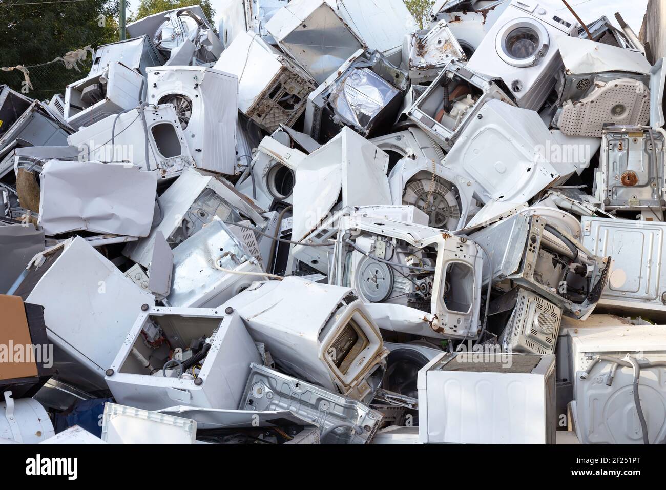 Appareils ménagers prêts à être recyclés Banque D'Images