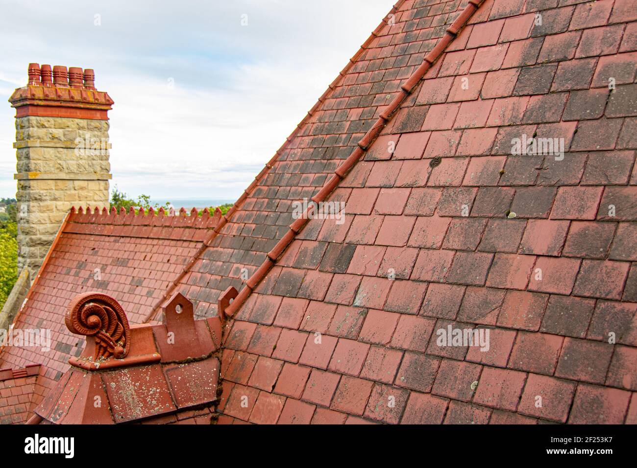 Le château Craigdarroch, lieu historique national du Canada à Victoria, C.-B. Canada Banque D'Images