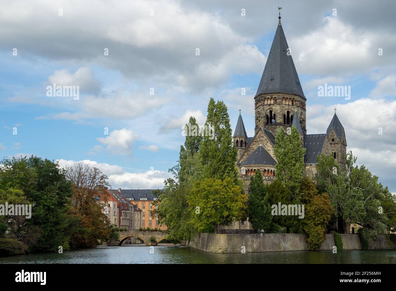 View of Temple Neuf à Metz Lorraine Moselle France Banque D'Images